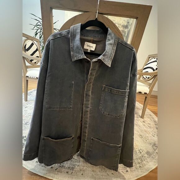 Unison Max Men's Denim Chorecoat Jacket size XL - Picture 2 of 8